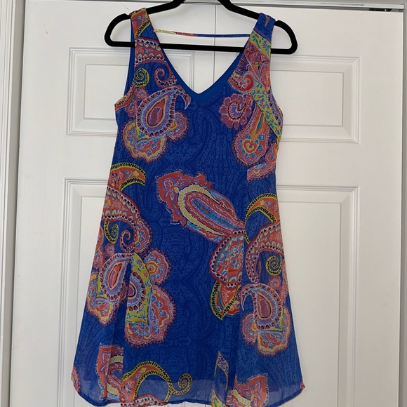 Pink owl, mini dress, Paisley print - Picture 3 of 3